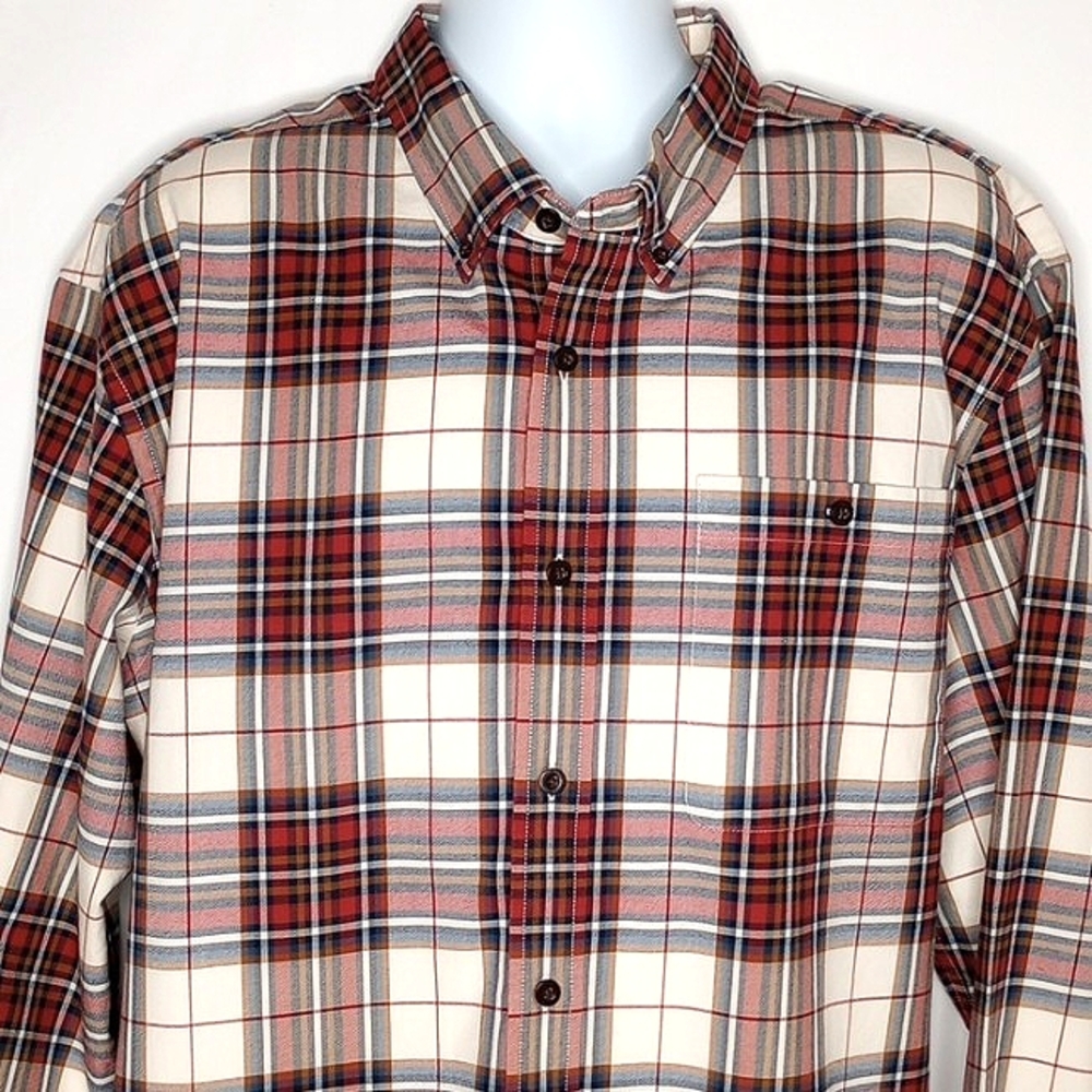 Orvis Heritage Tartan Plaid / Check Long Sleeve Button Down Shirt Men's XXL
